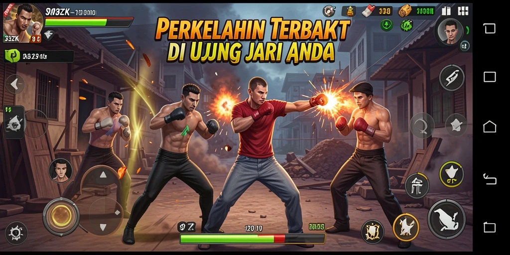 Tampilan gameplay <strong>33ZK</strong> dengan aksi perkelahian yang mendebarkan.