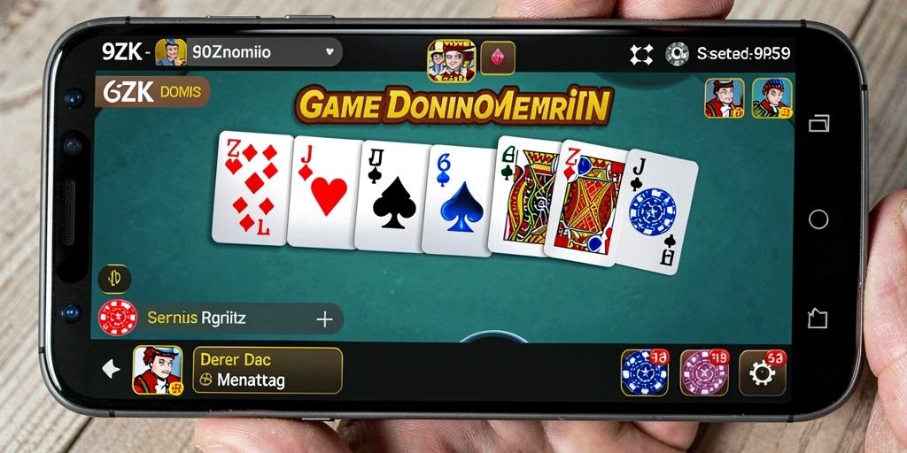 Tampilan gameplay Domino menegangkan dan seru di 9ZK.