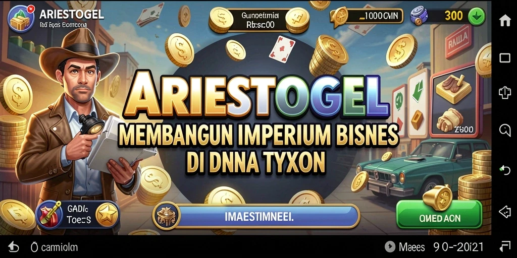 Tampilan gameplay ARIESTOGEL yang menarik dan interaktif.