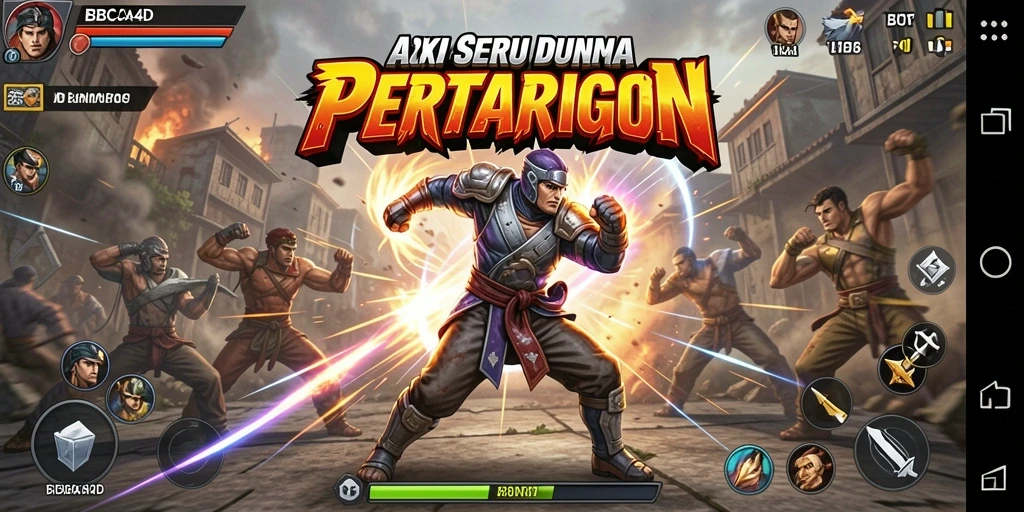 Tampilan gameplay BBCA4D yang penuh aksi dan tantangan.