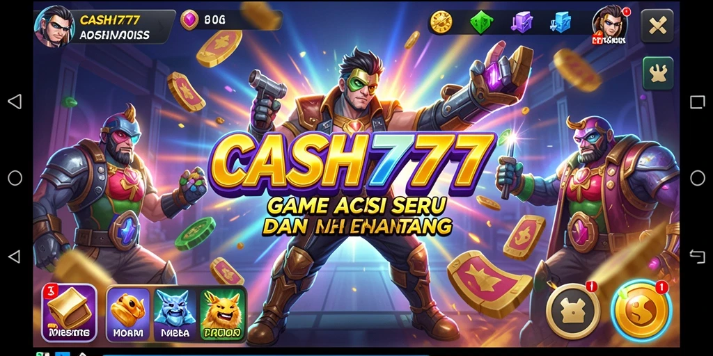 Gameplay menegangkan dalam CASH777 dengan aksi mendebarkan.