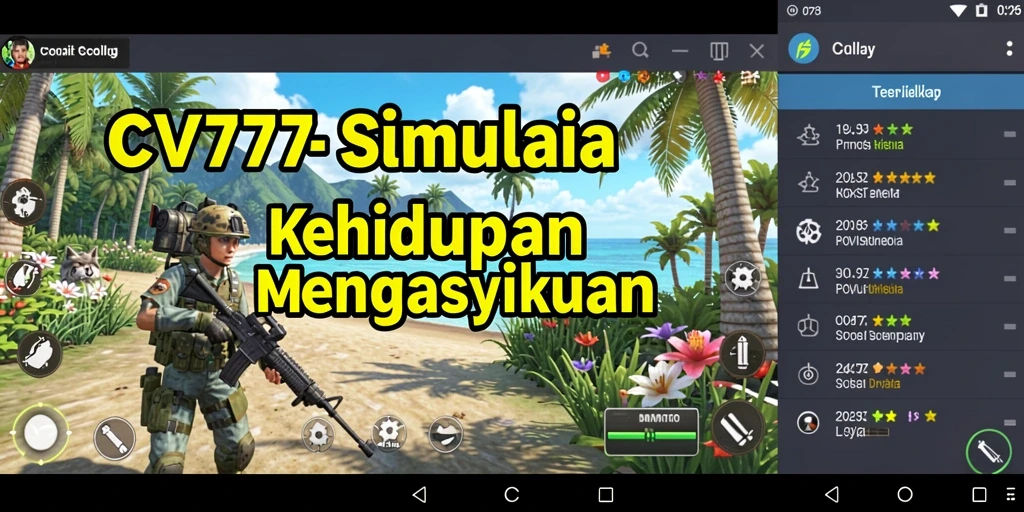 Tangkapan layar gameplay CV777 yang menunjukkan interaksi sosial menarik.