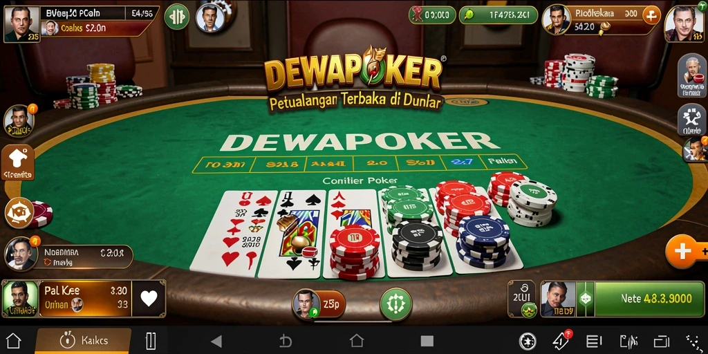 Tampilan gameplay seru di dunia Open World DEWAPOKER.