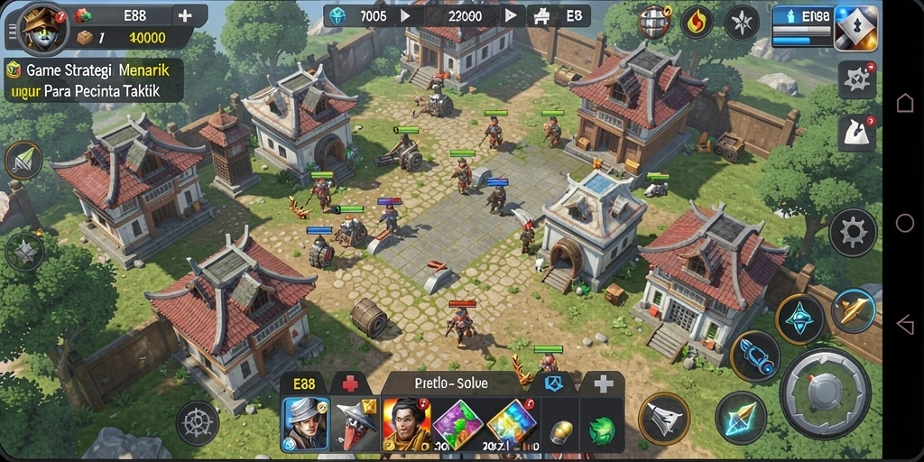 Tampilan gameplay E88 yang menegangkan dan penuh strategi.