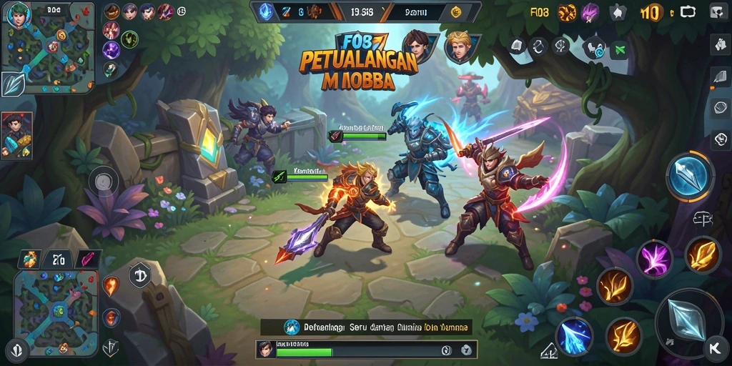 Screenshot gameplay F08 menampilkan pertarungan seru antar tim.