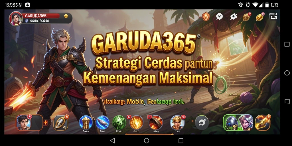 Tampilan gameplay <strong>GARUDA365</strong> yang penuh strategi dan taktik mendebarkan.
