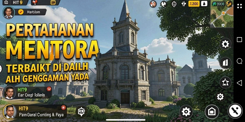 Gameplay menara pertahanan yang intens dan menarik.