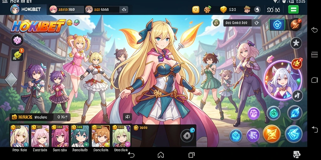 Gameplay menarik HOKIBET dengan karakter Anime yang beragam.