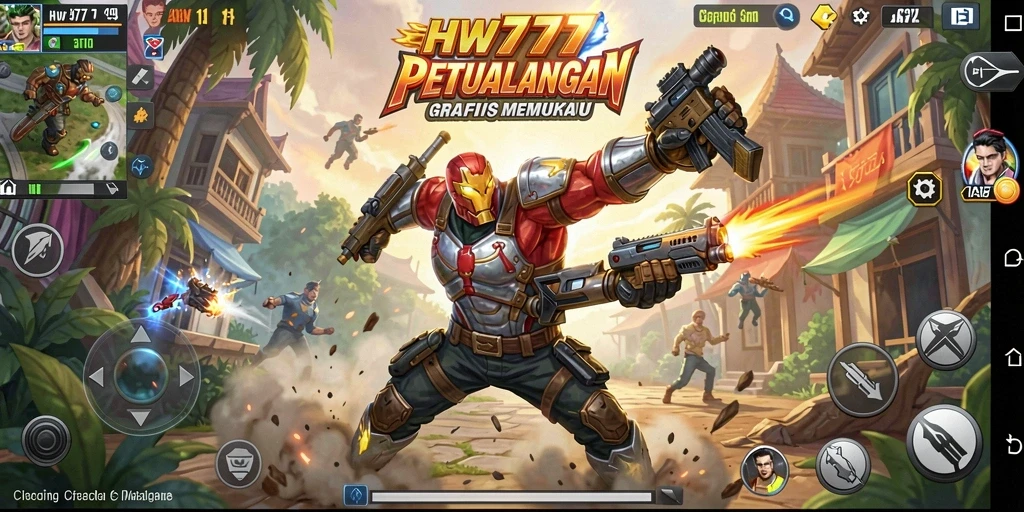 Tampilan gameplay HW777 yang penuh aksi dan tantangan.