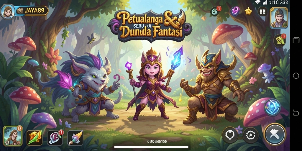 Tangkapan layar yang menunjukkan petualangan seru dalam JAYA89.