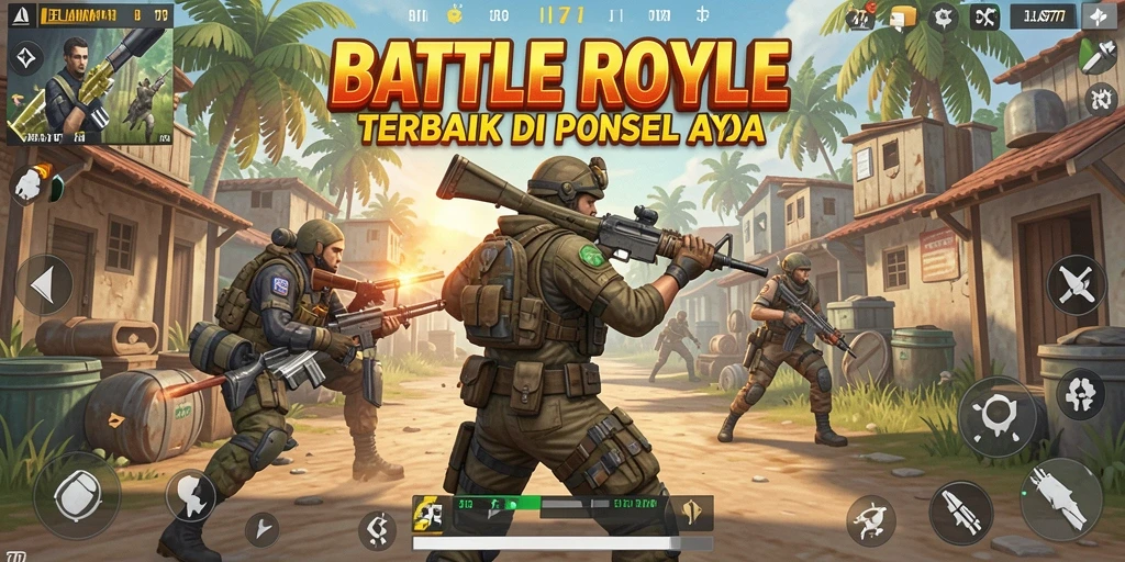 Gameplay seru JELAS777 dalam pertempuran Battle Royale.