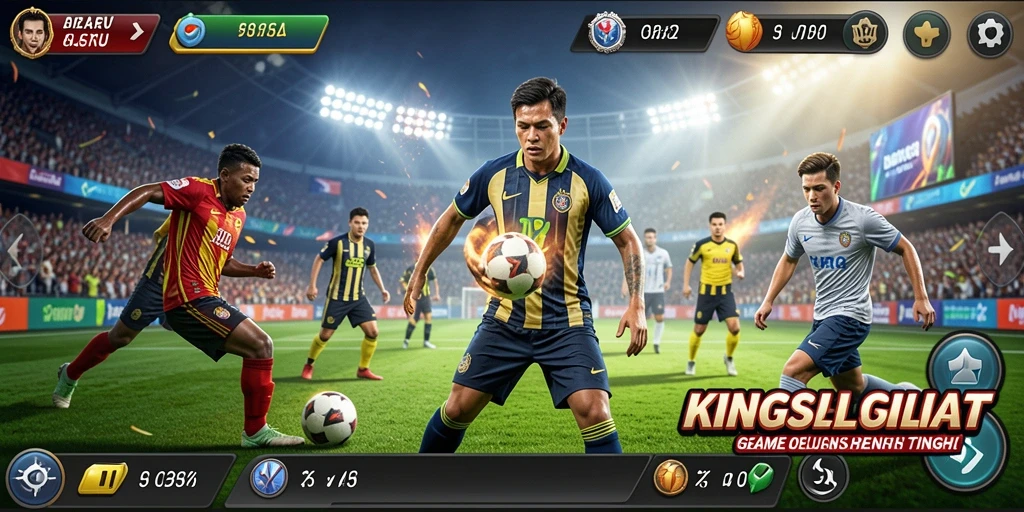 Screenshot gameplay KINGSLOT menampilkan taruhan seru di olahraga.