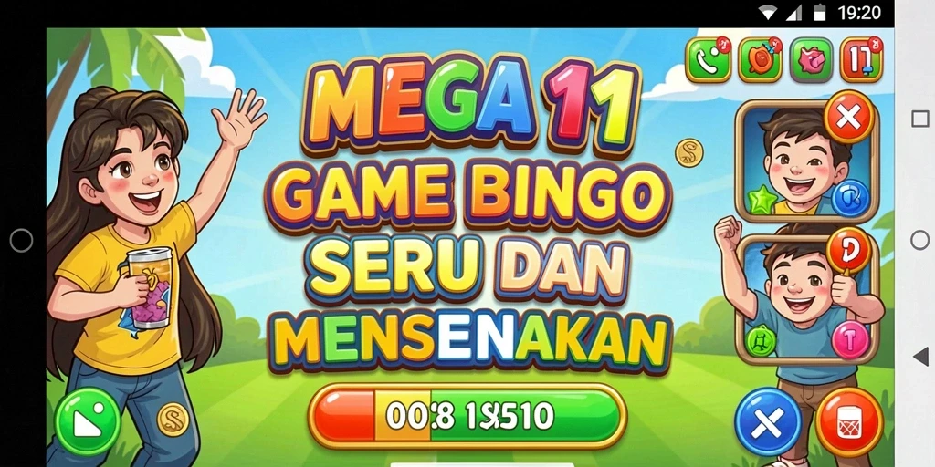 Tampilan screenshot MEGA111 menampilkan keseruan gameplay Bingo.