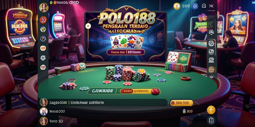 Tampilan gameplay seru di POLO188 dengan dealer langsung.