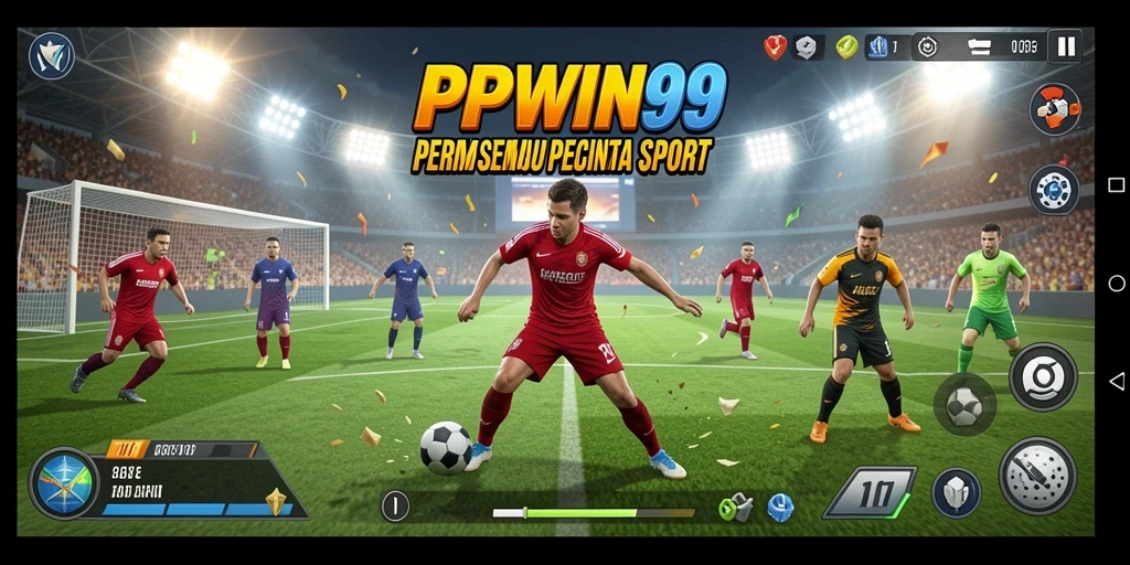 Tangkapan layar gameplay PPWIN99 menampilkan aksi olahraga yang seru dan interaktif.