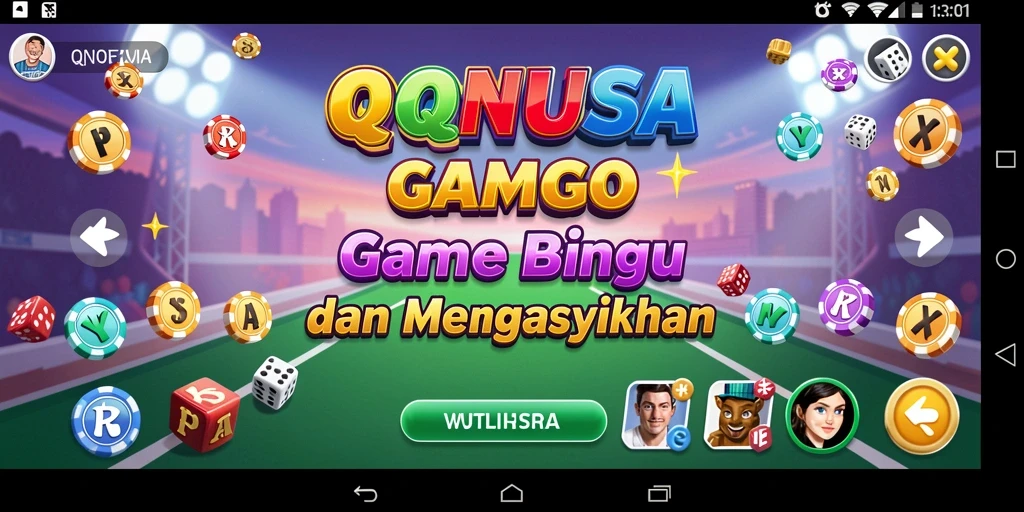 Tampilan gameplay seru dalam permainan Bingo QQNUSA.