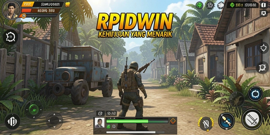 Tampilan gameplay RPIDWIN dengan interaksi dan misi simulasi yang menarik.