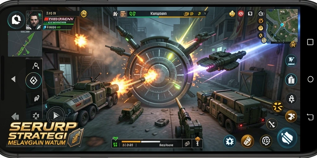 Tampilan screenshot permainan SERURP dengan karakter dan lokasi strategis.