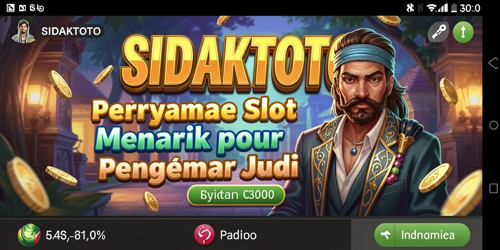 Tampilan gameplay SIDAKTOTO yang menakjubkan dan penuh warna.