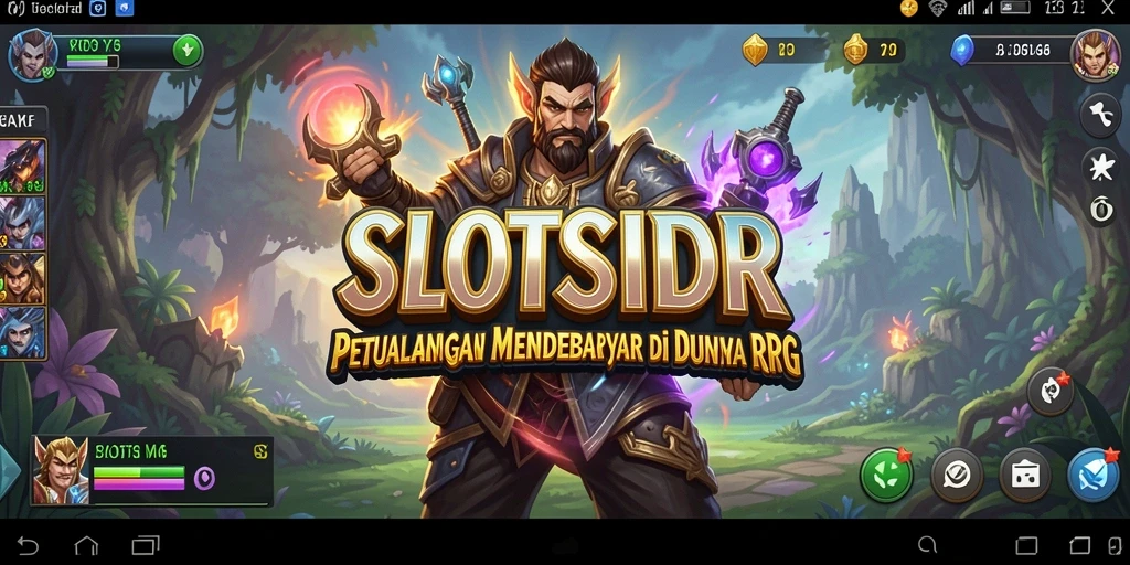 Screenshot gameplay SLOTSIDR menampilkan pertempuran seru dalam dunia RPG.